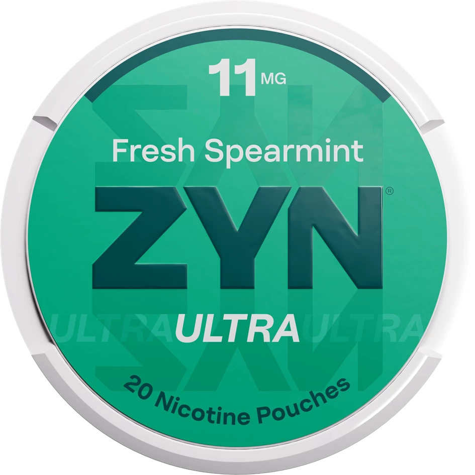 ZYN Ultra Fresh Spearmint 11mg nicotine pouch can