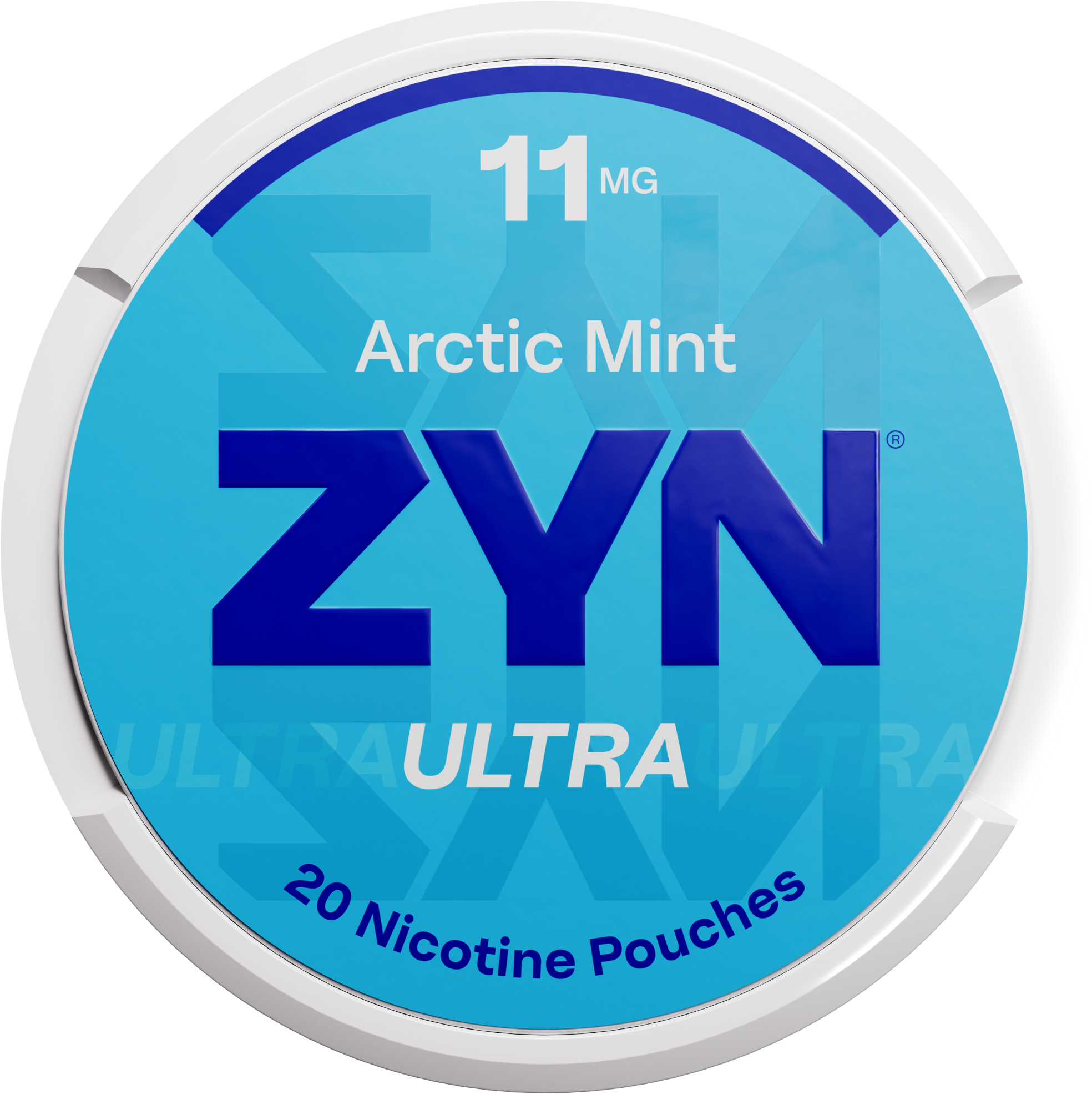 ZYN Ultra Arctic Mint 11mg nicotine pouch can
