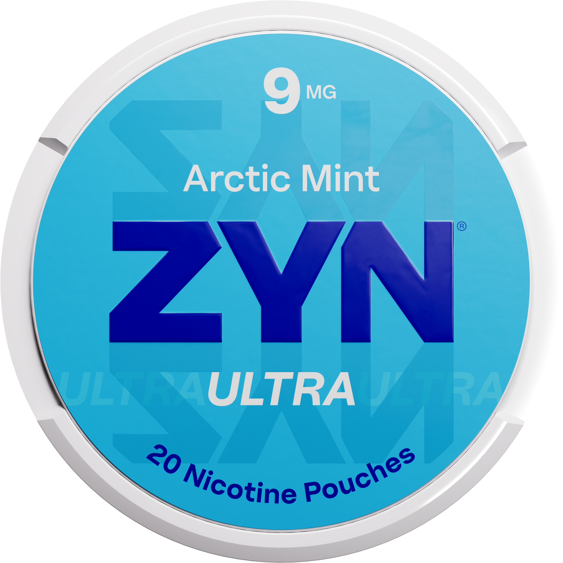 ZYN Ultra Arctic Mint 9mg nicotine pouch can