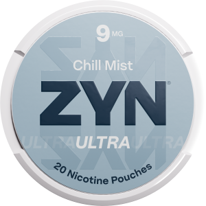 ZYN Ultra Chill Mist 9mg nicotine pouch can