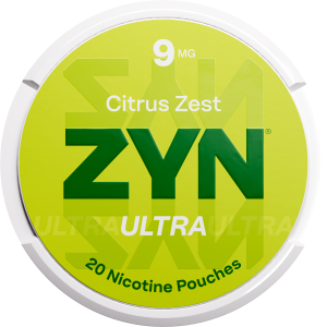 ZYN Ultra Citrus Zest 9mg nicotine pouch can