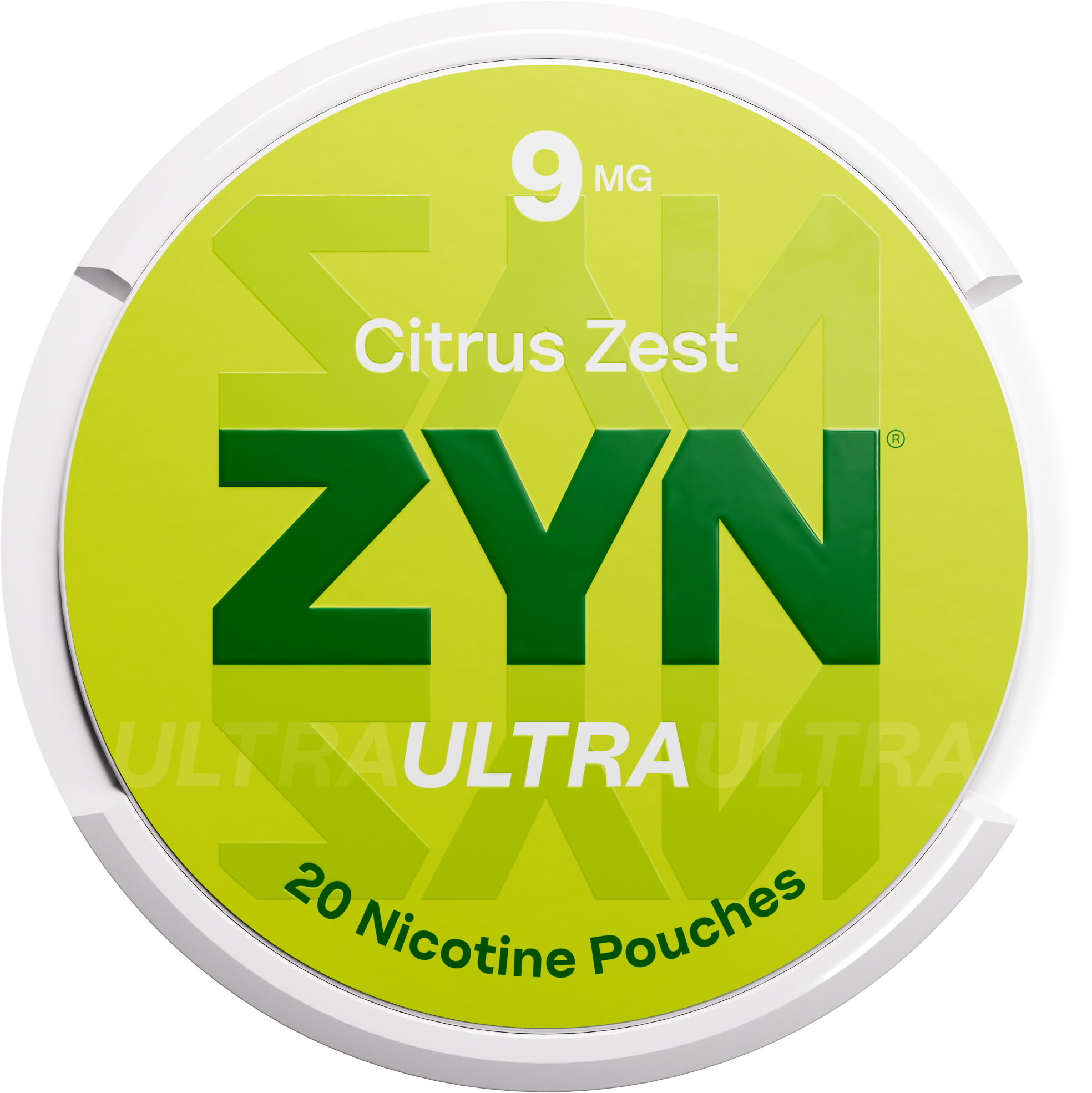 ZYN Ultra Citrus Zest 9mg nicotine pouch can