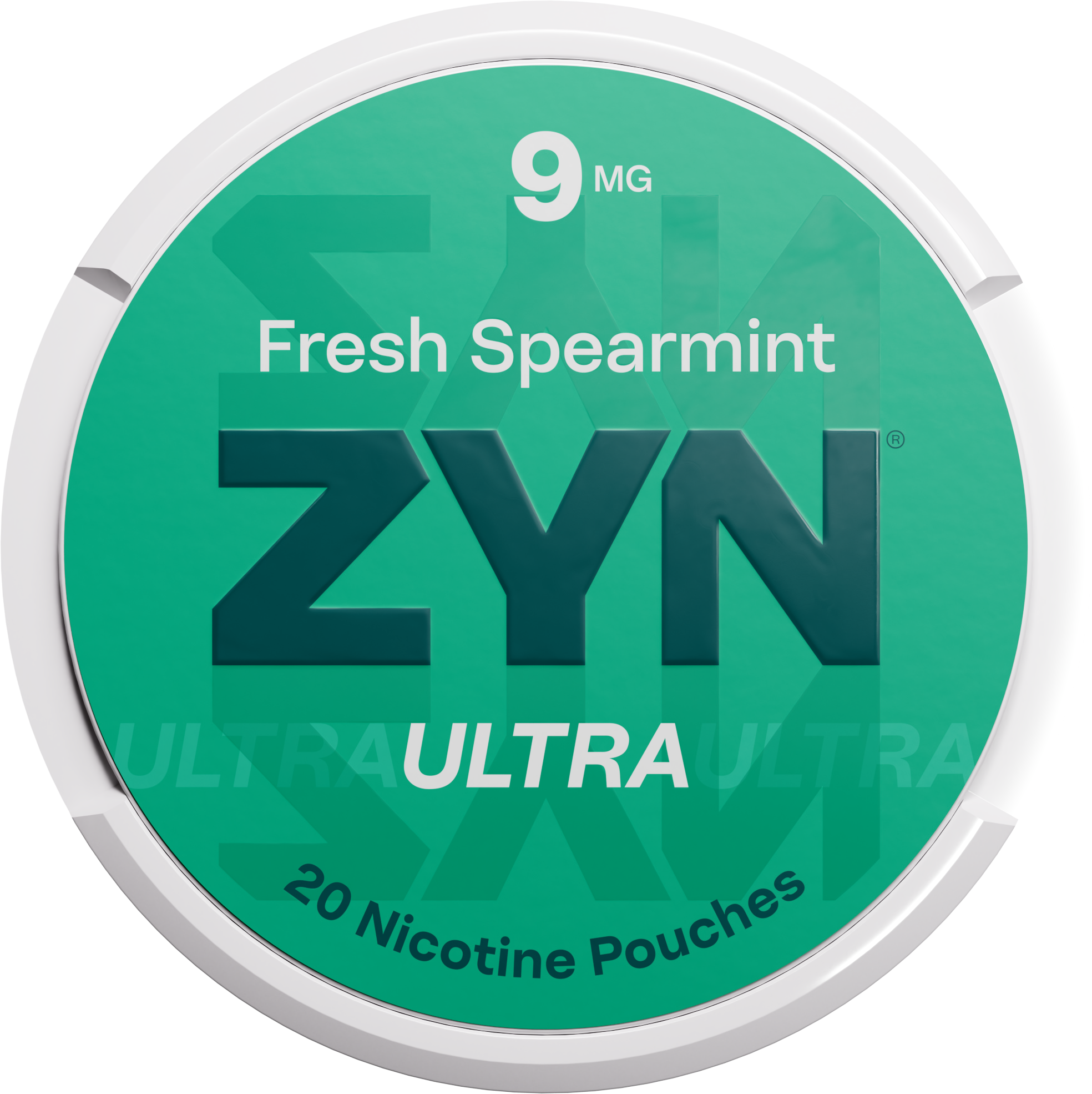 ZYN Ultra Fresh Spearmint 9mg nicotine pouch can