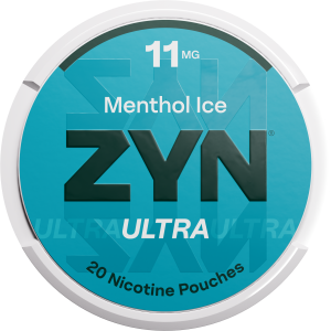 ZYN Ultra Menthol Ice 11mg nicotine pouch can