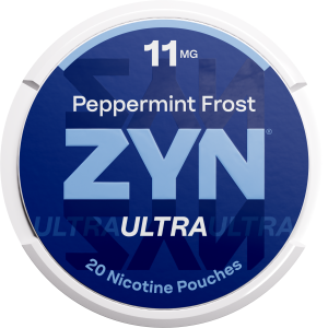 ZYN Ultra Peppermint Frost 11mg nicotine pouch can