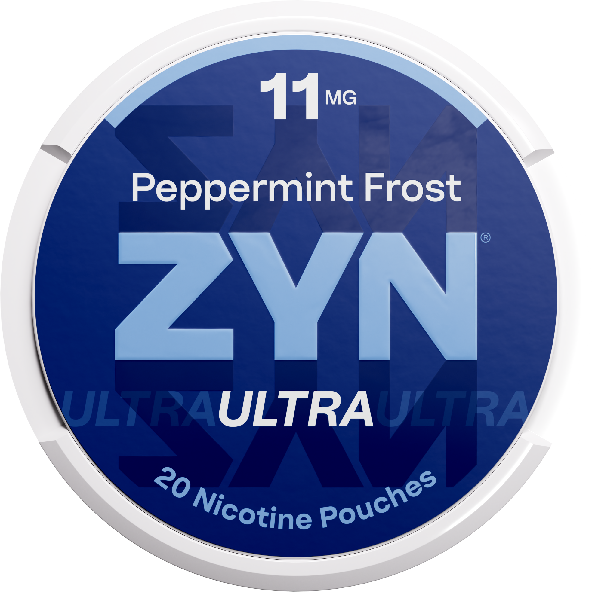 ZYN Ultra Peppermint Frost 11mg nicotine pouch can