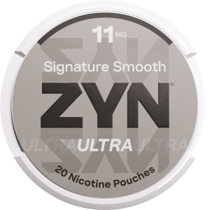 ZYN Ultra Signature Smooth 11mg nicotine pouch can