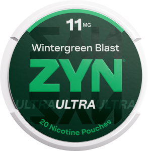 ZYN Ultra Wintergreen Blast 11mg nicotine pouch can