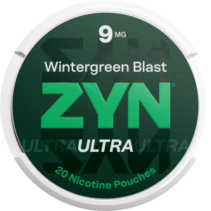 ZYN Ultra Wintergreen Blast 9mg nicotine pouch can