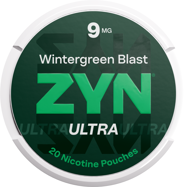 ZYN Ultra Wintergreen Blast 9mg nicotine pouch can